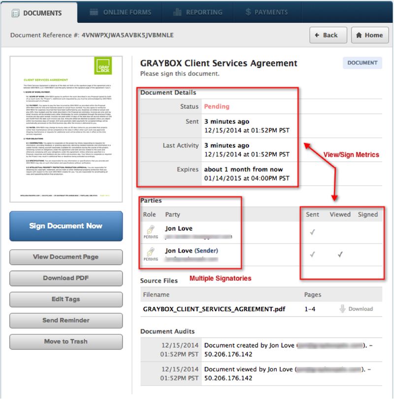 E-Signature Setup