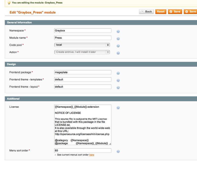 Module Settings