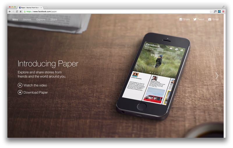 Facebook Paper