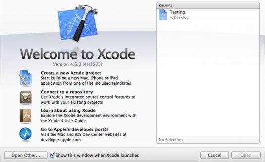 Welcome to Xcode